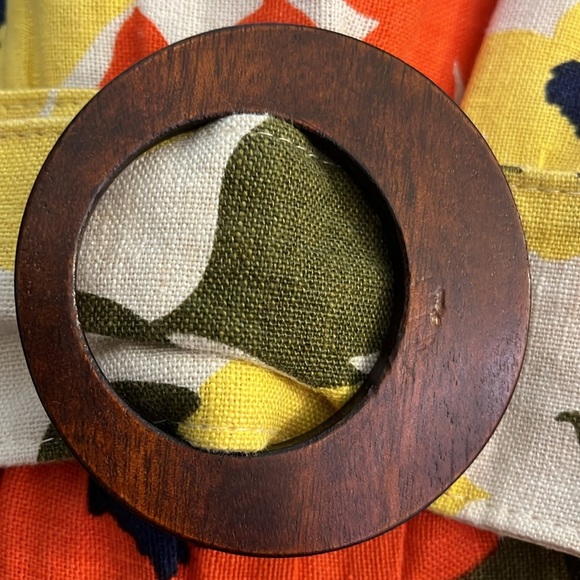 Shoshanna | Silk & Linen Floral belted sleeveless dress Women’s size 2 sundress - Picture 6 of 8